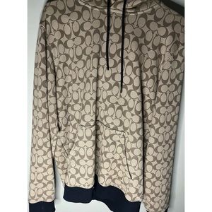 Coach mens monogram hoodie